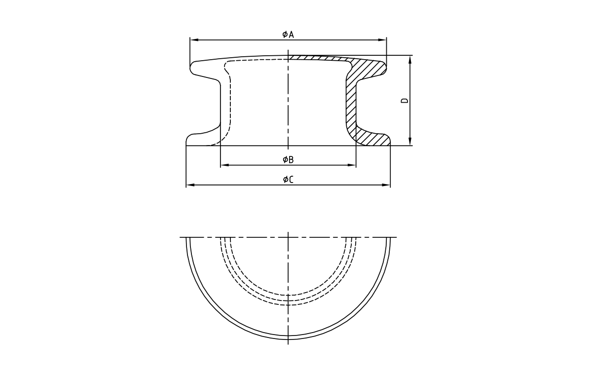 DF-473C Cast Steel 8-Button Chock
